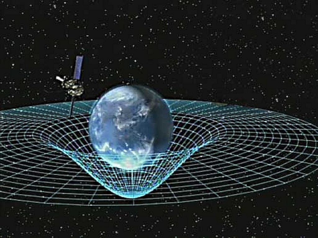spacetime geometry around earth