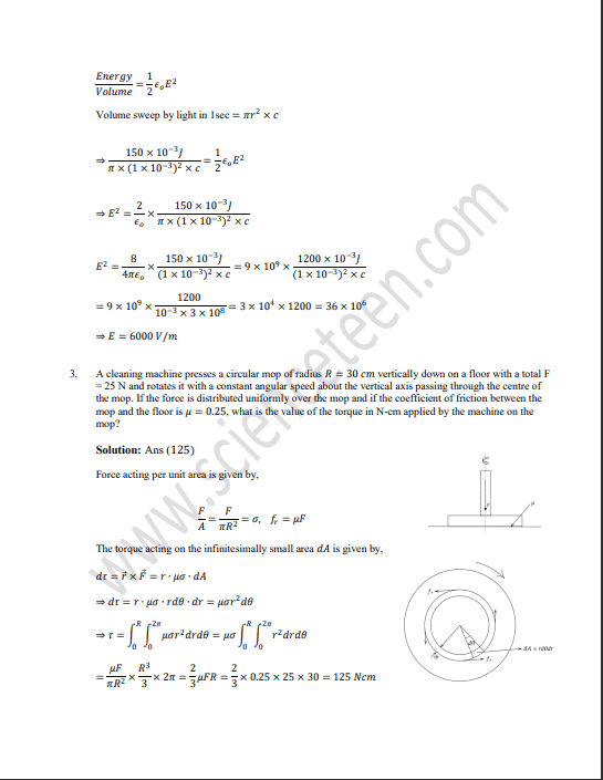 JEST-2020-Physics-Solutions